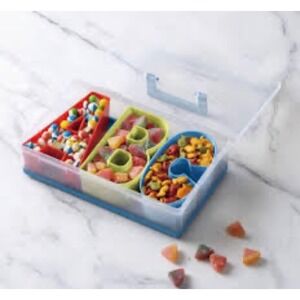 Cook With Color Snack Box Kids ABC Letter Divided Snackle Box On The Go Travel